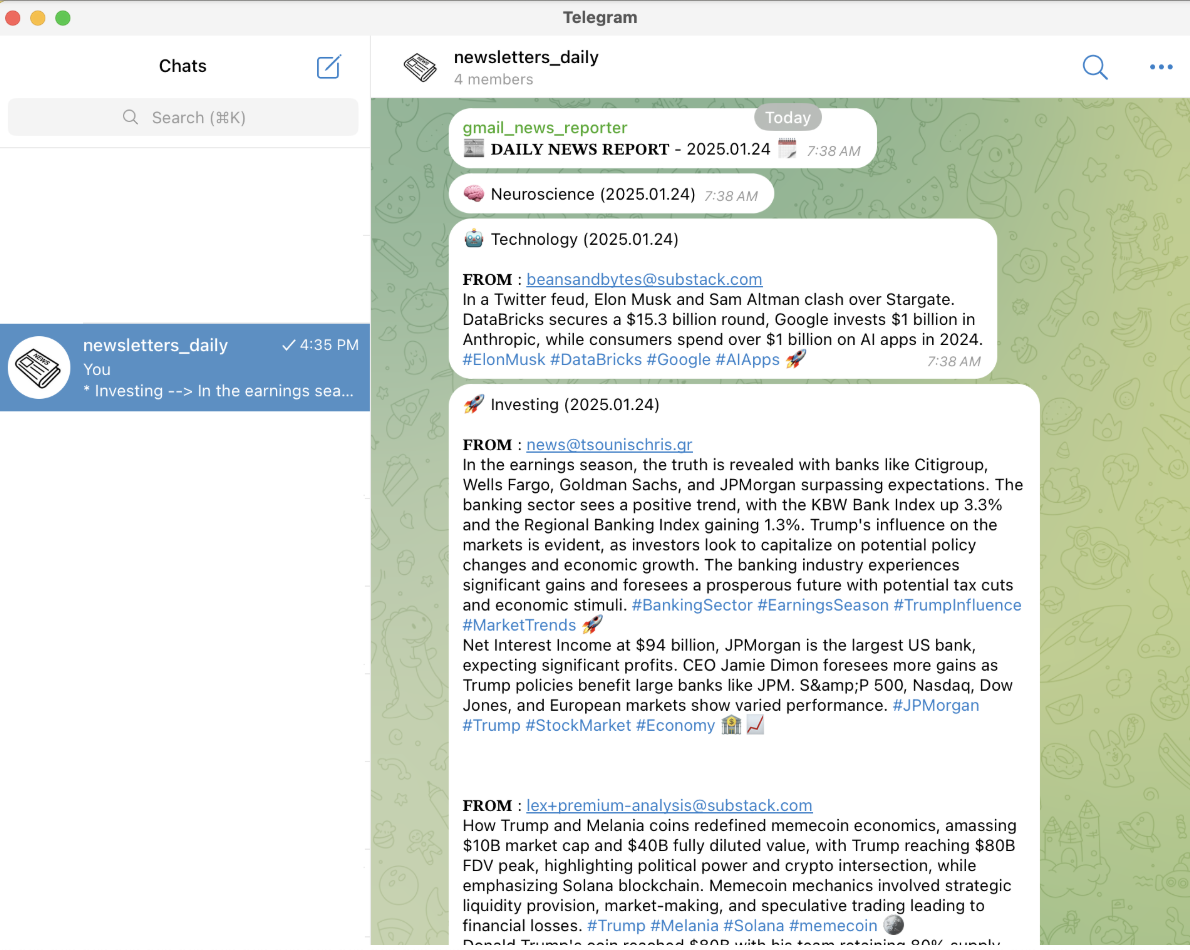 Gmail Newsletter Reporter