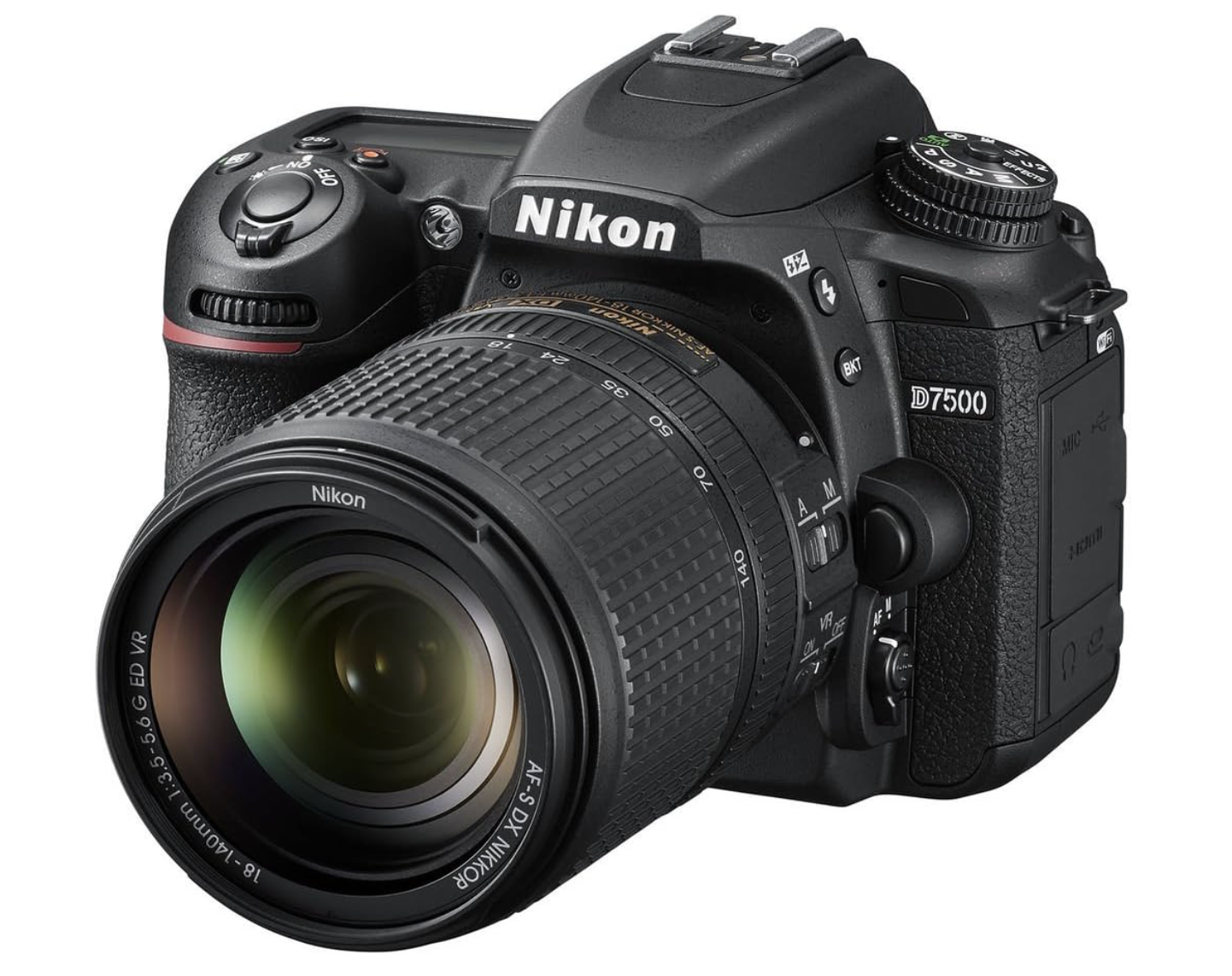 Nikon D7500 20.9MP DSLR Camera with AF-S DX NIKKOR 18-140mm f/3.5-5.6G ED VR Lens, Black